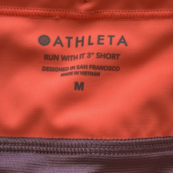 Athleta Run with it 3” Purple Shorts size Medium - Picture 4 of 5